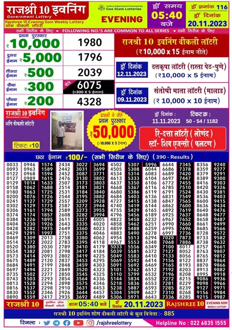 rajshree lottery result today evening 6.30 pm live video|Rajshree Lottery Results and Tickets for Today .